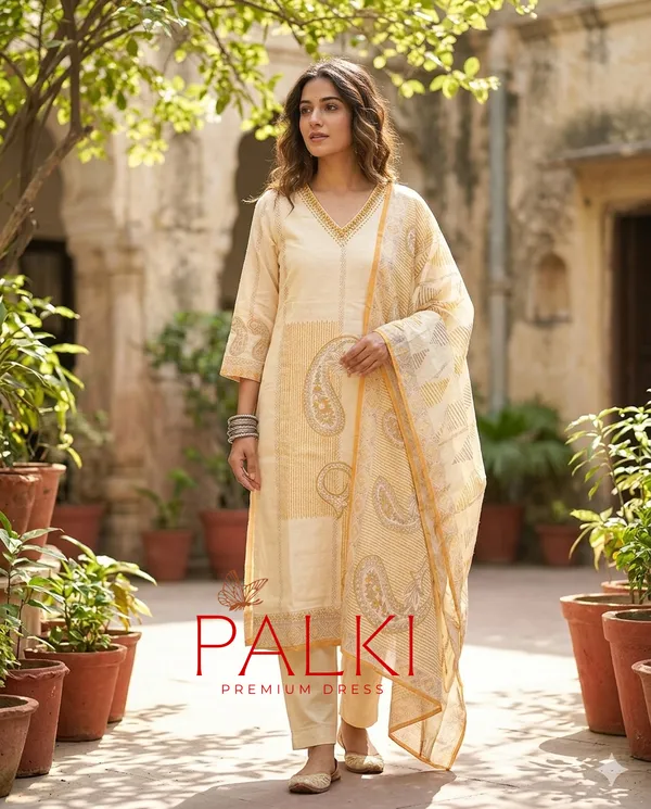 Linen_Cotton_Kurti_Set