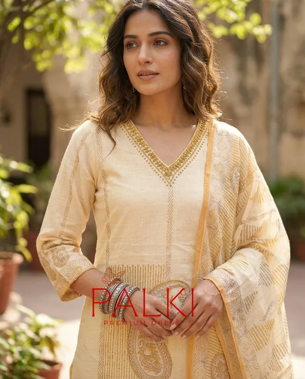 Linen_Cotton_Kurti_Set