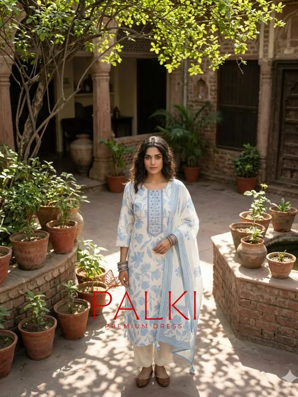 Floral_Cotton_Kurti_Set