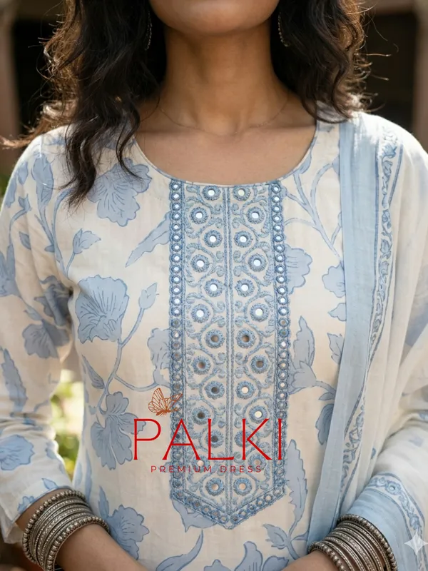 Floral_Cotton_Kurti_Set