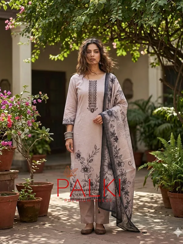 Linen_Cotton_Kurti_Set