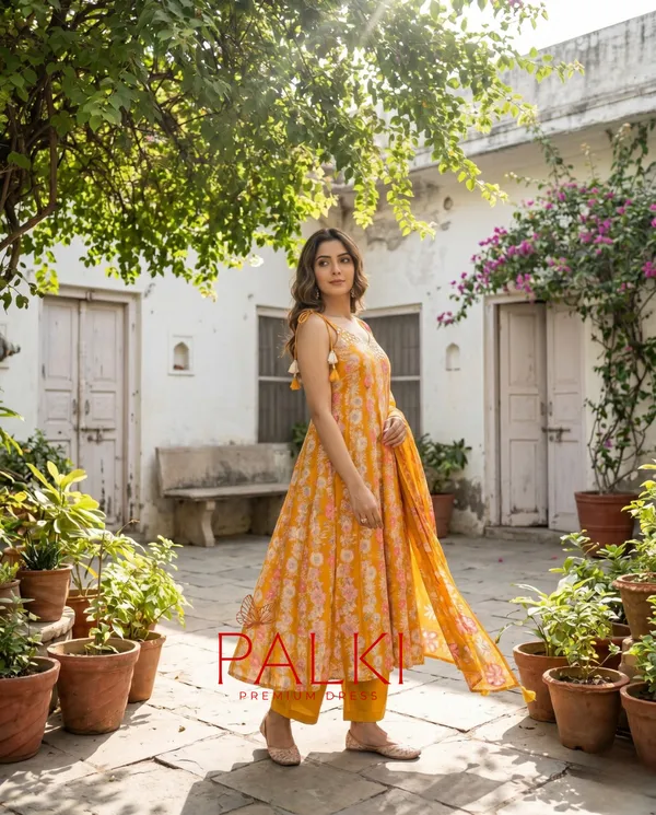 Strap_Anarkali_Kurti_Set