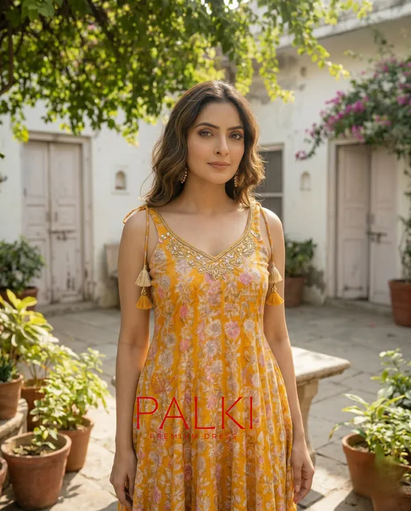 Strap_Anarkali_Kurti_Set