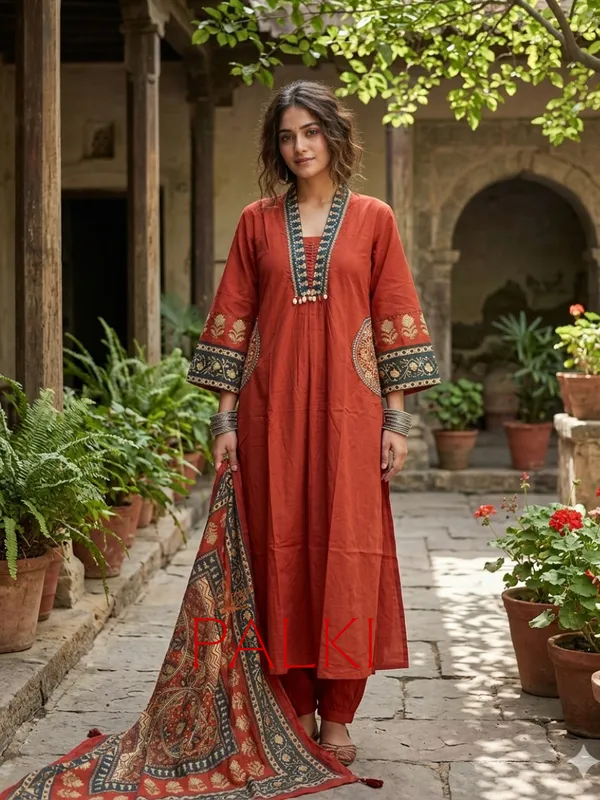 Anarkali_Cotton_Kurti_Set