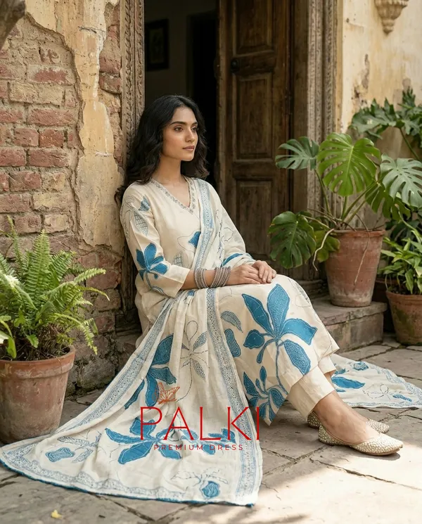 Floral_Cotton_Kurti_Set