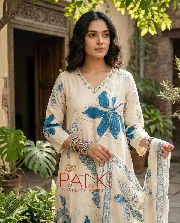 Floral_Cotton_Kurti_Set
