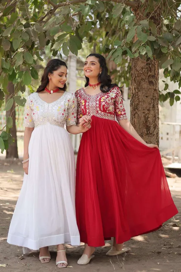 Red_And_White_Festive_Elegance_Ready_To_Wear_Long_Gown