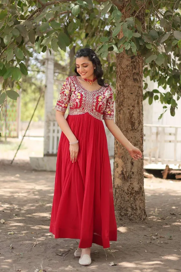 Red_And_White_Festive_Elegance_Ready_To_Wear_Long_Gown