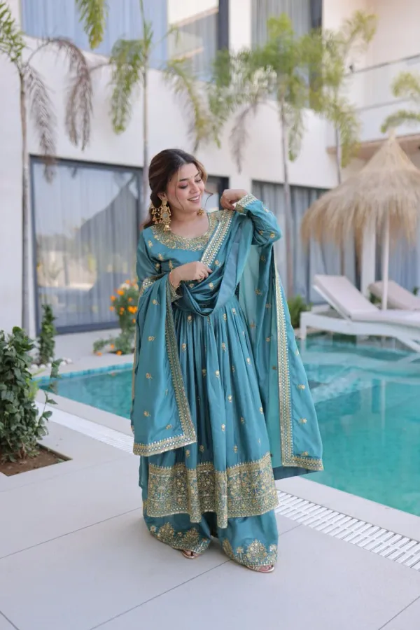 Traditional_Eid_Look_Super_Silk_Kurti_Sharara_With_Cotton_Inner_Dupatta
