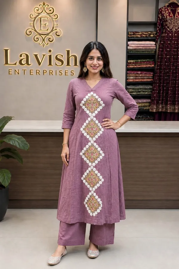 A-Line_Kurta_Palazzo_Set_for_Women,_Cotton_Embroidered_Kurta_Set,_Indian_Ethnic_Co-ord_Set,_Festive_Kurti_Set,_Party_Wear_Outfit,_Elegant_Ethnic_Wear