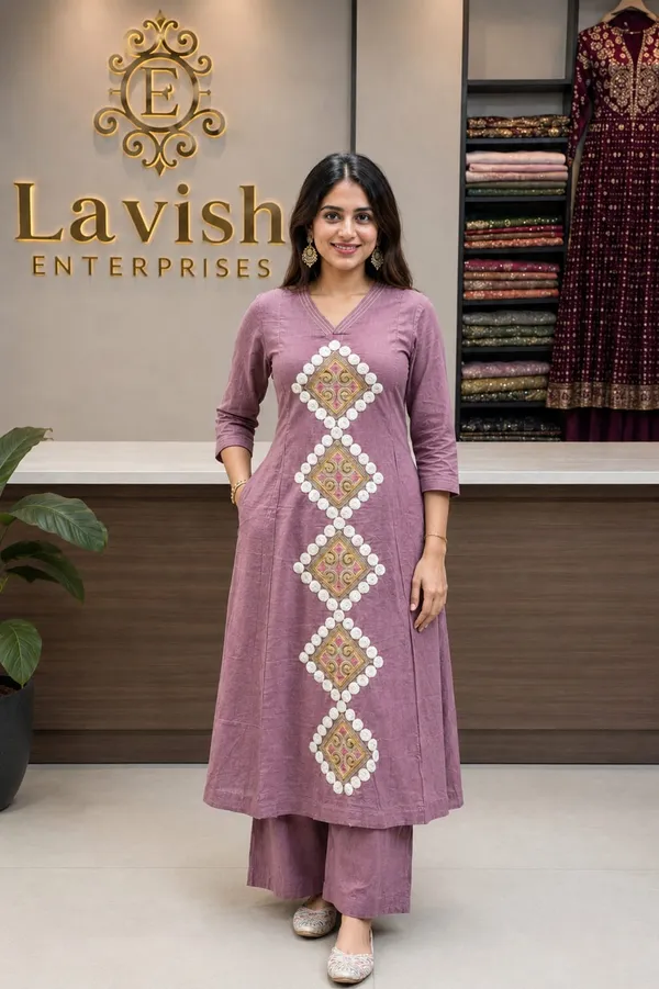 A-Line_Kurta_Palazzo_Set_for_Women,_Cotton_Embroidered_Kurta_Set,_Indian_Ethnic_Co-ord_Set,_Festive_Kurti_Set,_Party_Wear_Outfit,_Elegant_Ethnic_Wear