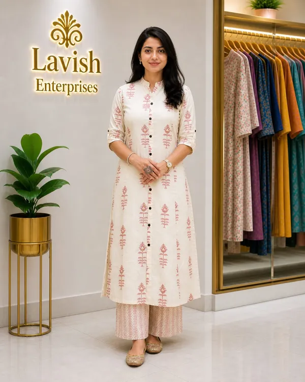 Cotton_Kurta_Pant_Set_for_Women,_Indian_Ethnic_Co-ord_Set,_Summer_Cotton_Cord_Set,_Casual_Daily_Wear_Kurti_Set,_Office_Wear_Outfit_–_Cream_Blush_Ethnic_Print