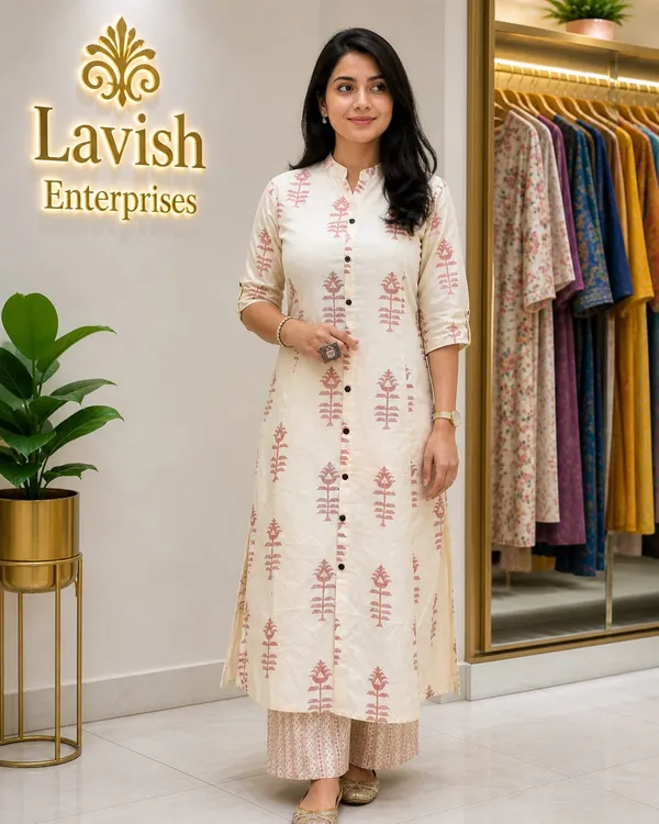 Cotton_Kurta_Pant_Set_for_Women,_Indian_Ethnic_Co-ord_Set,_Summer_Cotton_Cord_Set,_Casual_Daily_Wear_Kurti_Set,_Office_Wear_Outfit_–_Cream_Blush_Ethnic_Print