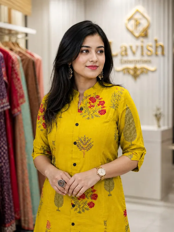 Cotton_Kurta_Pant_Set_for_Women,_Indian_Ethnic_Co-ord_Set,_Summer_Cotton_Cord_Set,_Casual_Daily_Wear_Kurti_Set,_Office_Wear_Outfit_–_Mustard_Floral