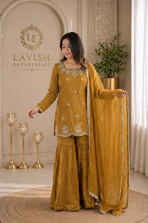 yellow_Fendi_Silk_Sharara_Set