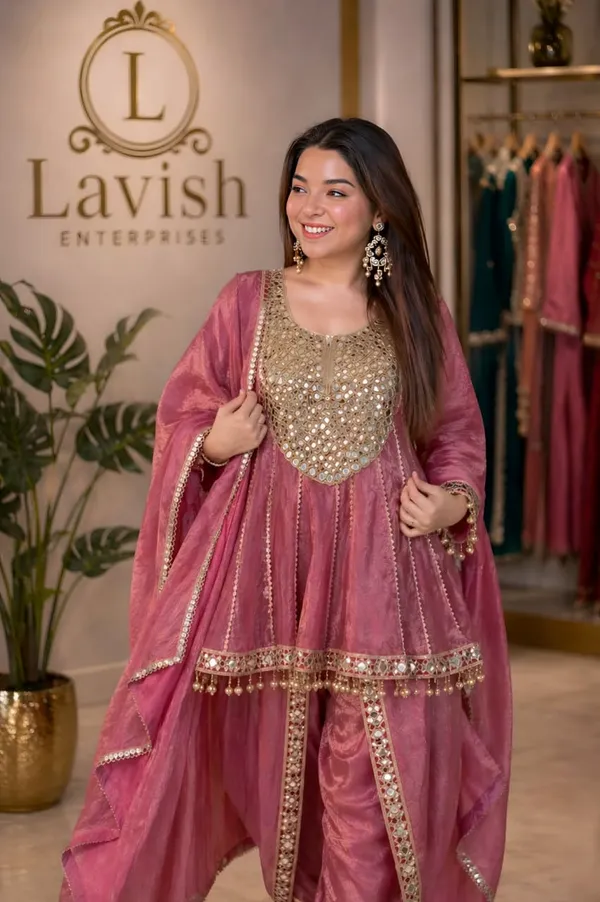 Pink_Crust_Silk_Peplum_Dhoti_Style_Set