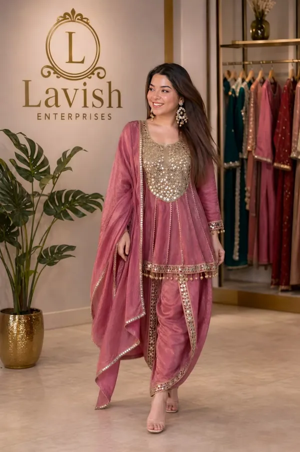 Pink_Crust_Silk_Peplum_Dhoti_Style_Set