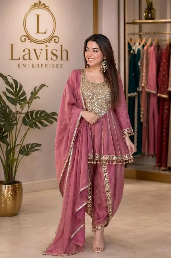 Pink_Crust_Silk_Peplum_Dhoti_Style_Set
