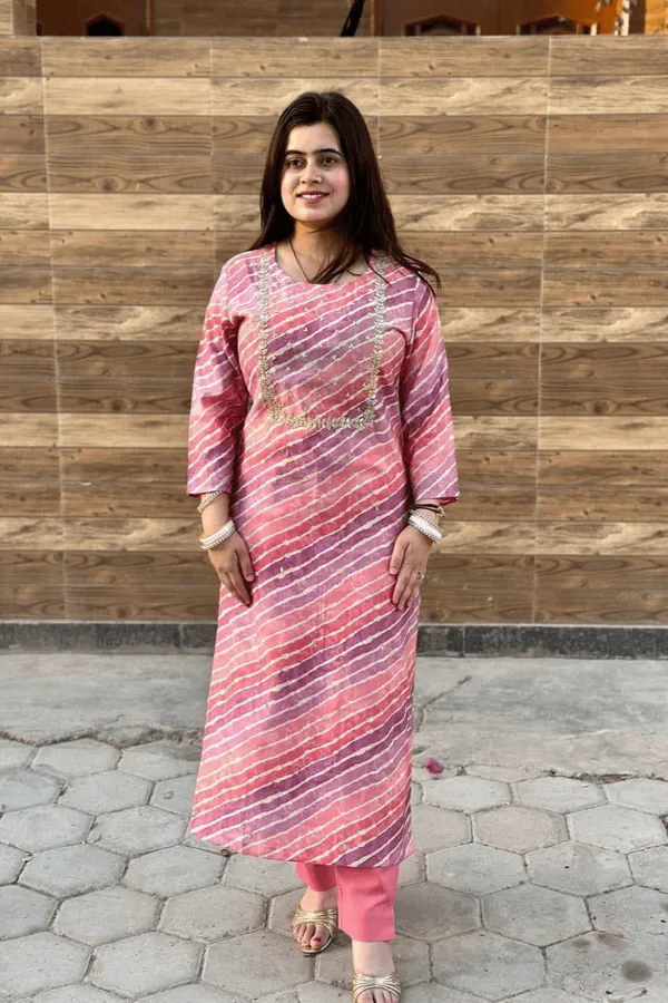 Pretty_Pairings_Pink_Kurti_With_Pants