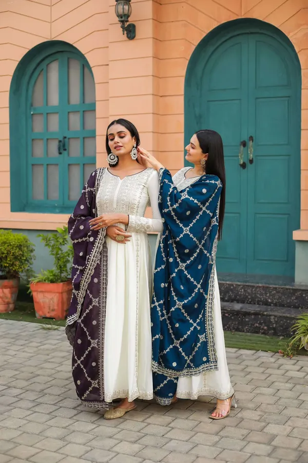 Purple_And_Blue_Flared_Elegance_3_Piece_Anarkali_Gowns