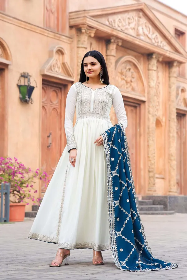 Purple_And_Blue_Flared_Elegance_3_Piece_Anarkali_Gowns