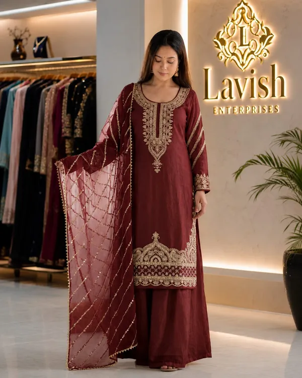 Silk_Kurta_Set_with_Dupatta_for_Women,_Wedding_Ethnic_Suit_Set,_Indian_Festive_Outfit,_Embroidered_Kurta_Set,_Party_Wear_Salwar_Suit,_Bridal_Wear_Kurti_Set_–_Maroon