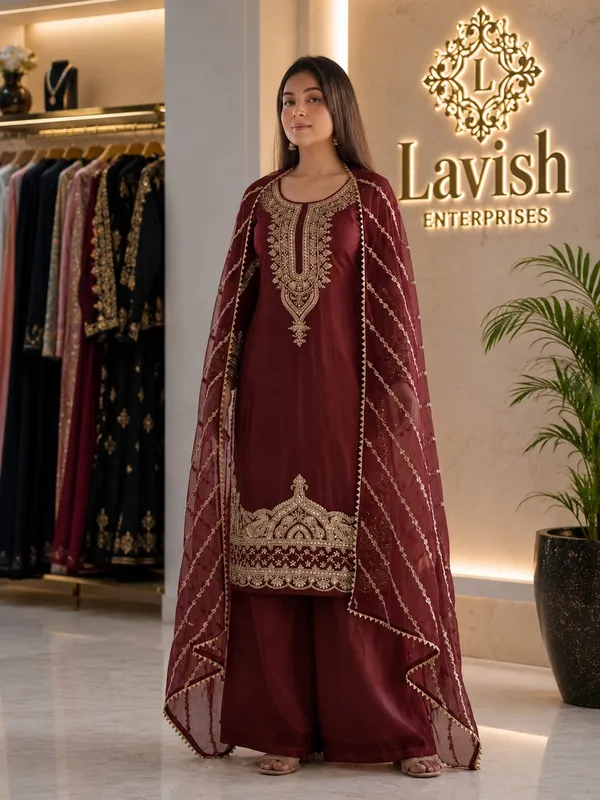 Silk_Kurta_Set_with_Dupatta_for_Women,_Wedding_Ethnic_Suit_Set,_Indian_Festive_Outfit,_Embroidered_Kurta_Set,_Party_Wear_Salwar_Suit,_Bridal_Wear_Kurti_Set_–_Maroon