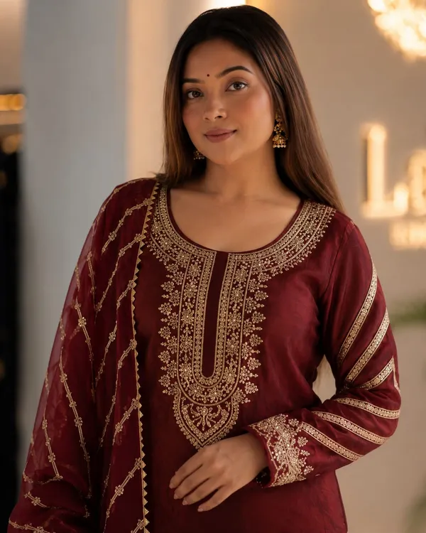 Silk_Kurta_Set_with_Dupatta_for_Women,_Wedding_Ethnic_Suit_Set,_Indian_Festive_Outfit,_Embroidered_Kurta_Set,_Party_Wear_Salwar_Suit,_Bridal_Wear_Kurti_Set_–_Maroon