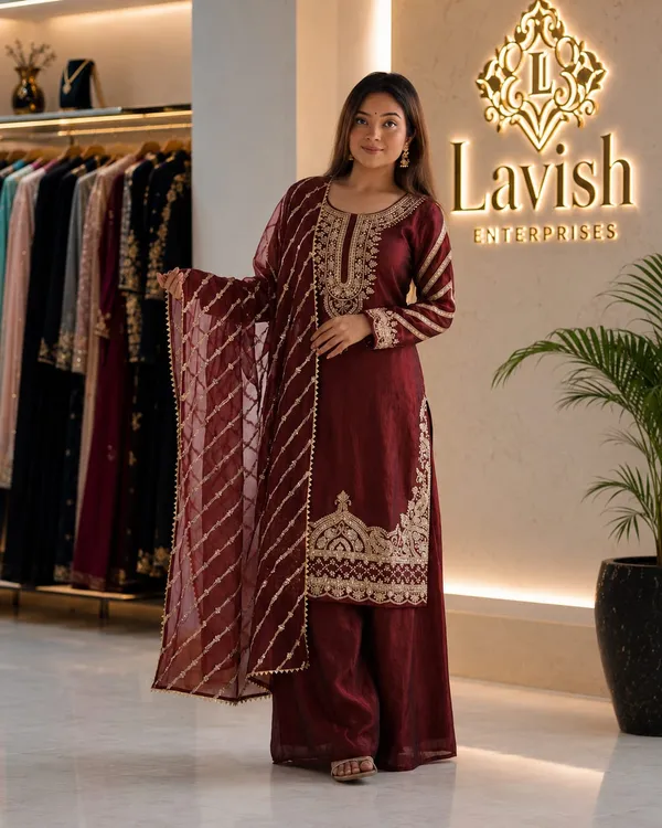 Silk_Kurta_Set_with_Dupatta_for_Women,_Wedding_Ethnic_Suit_Set,_Indian_Festive_Outfit,_Embroidered_Kurta_Set,_Party_Wear_Salwar_Suit,_Bridal_Wear_Kurti_Set_–_Maroon