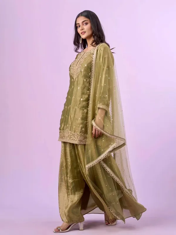 Pista_Green_Anarkali_suit_set_For_Women