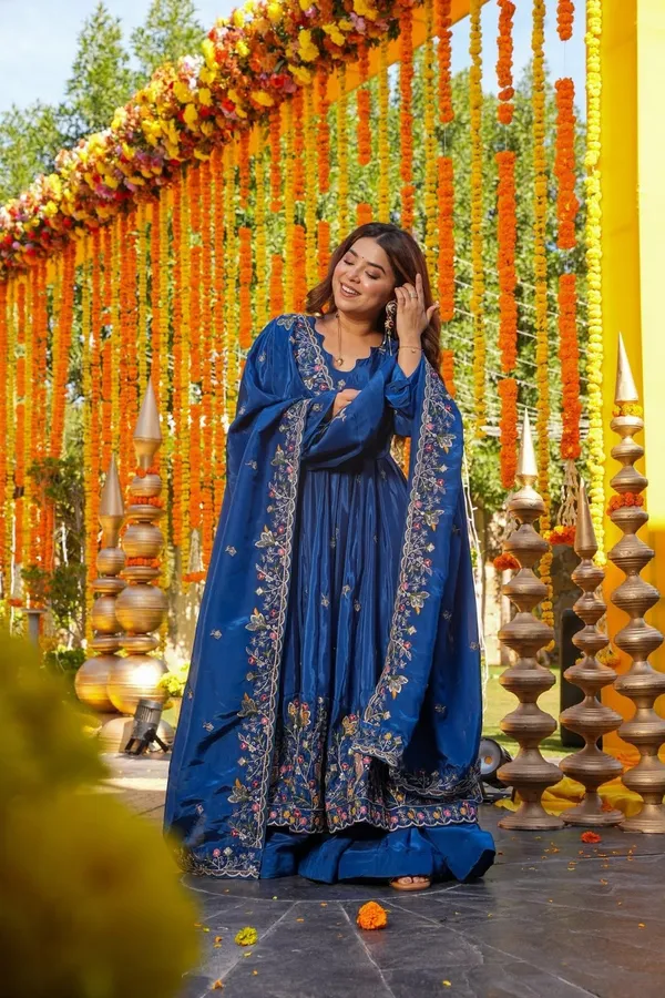 Blue_Pista_green_peplum_sharara_set_For_Women