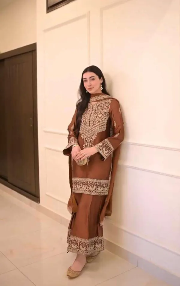 Brown_Chick_wear_Genz_Palazzo_set_For_Women