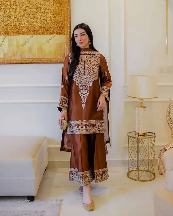 Brown_Chick_wear_Genz_Palazzo_set_For_Women