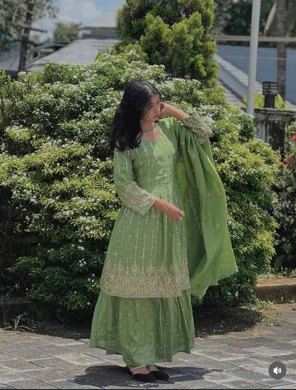 Green_Mirror_work_palazzo_set_For_Women