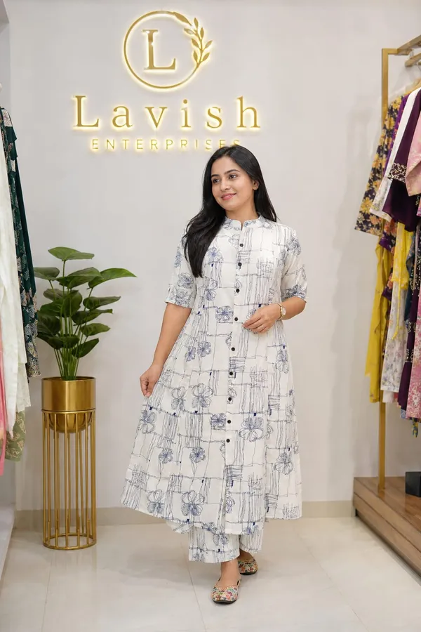White_&_Blue_Floral_Cord_Set_–_Effortless_Everyday_Elegance