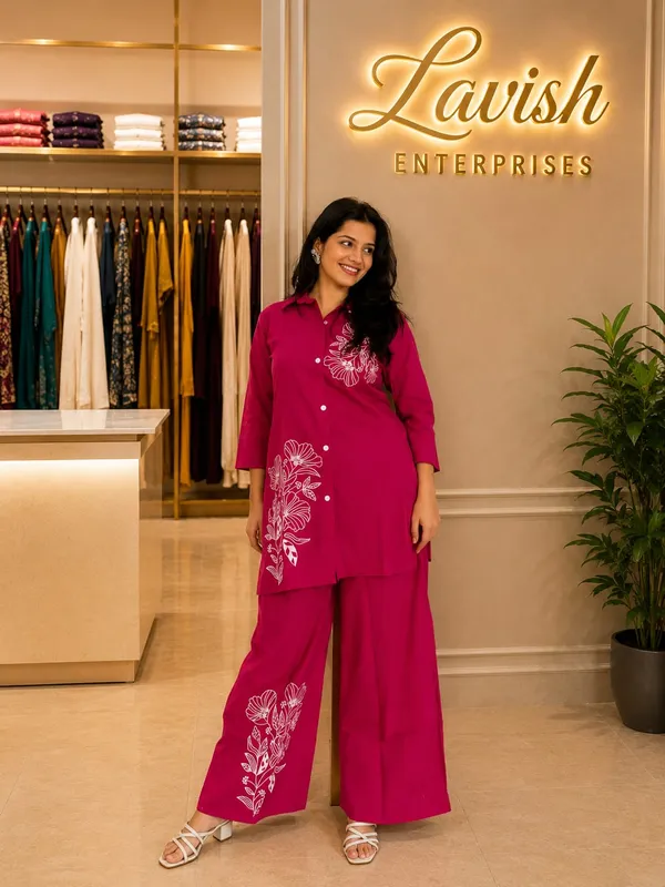 Women_Cotton_Co_Ord_Set,_Floral_Printed_Lounge_Set,_Cotton_Shirt_Pant_Set,_Casual_Matching_Set,_Summer_Outfit_for_Women