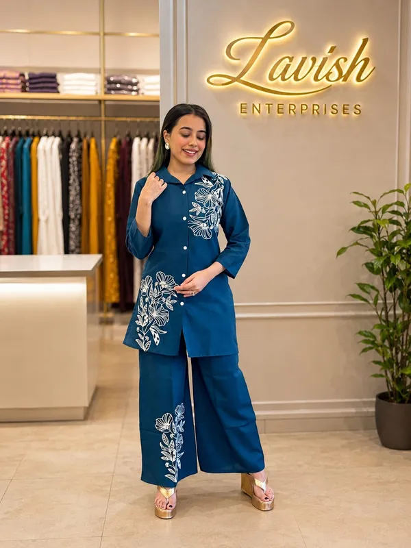 Women_Cotton_Co_Ord_Set,_Floral_Printed_Lounge_Set,_Cotton_Shirt_Pant_Set,_Casual_Matching_Set,_Summer_Outfit_for_Women