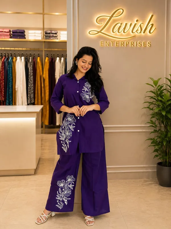 Women_Cotton_Co_Ord_Set,_Floral_Printed_Lounge_Set,_Cotton_Shirt_Pant_Set,_Casual_Matching_Set,_Summer_Outfit_for_Women