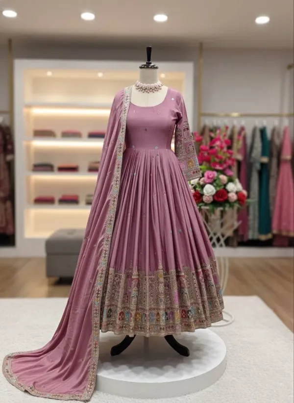 Mauve_Luxury_Chinon_Silk_Embroidered_Gown_Set_With_Pant_Dupatta
