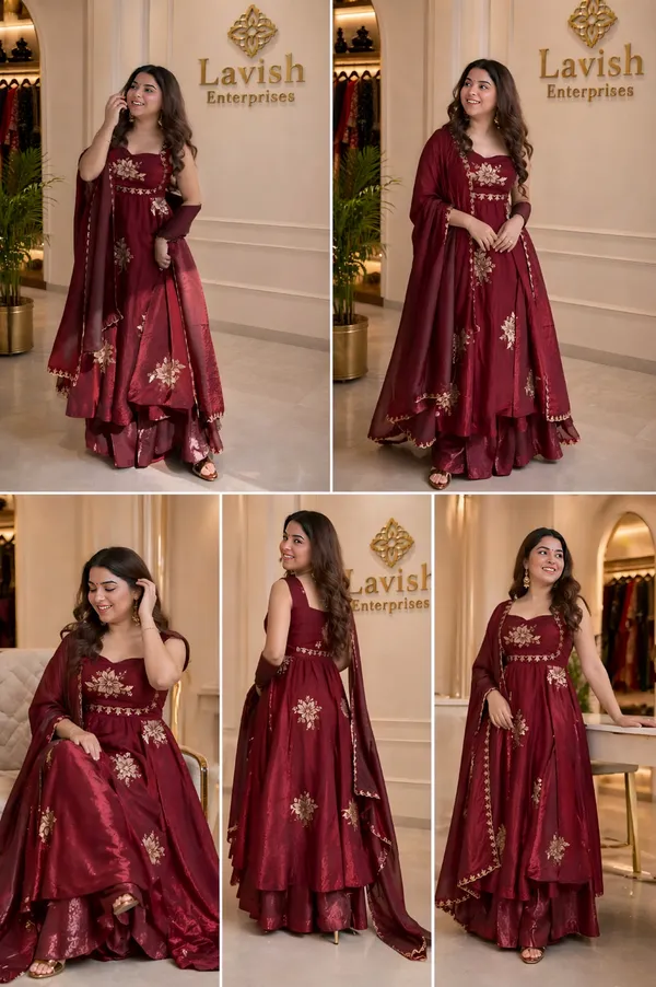 Maroon_stunning_maroon_Anarkali_crafted_in_luxurious_Fandy_Silk