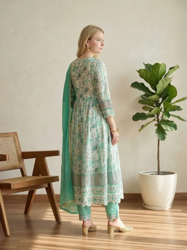 Sea_Green_Floral_Printed_Anarkali_Kurta_Set_With_Dupatta_For_Women