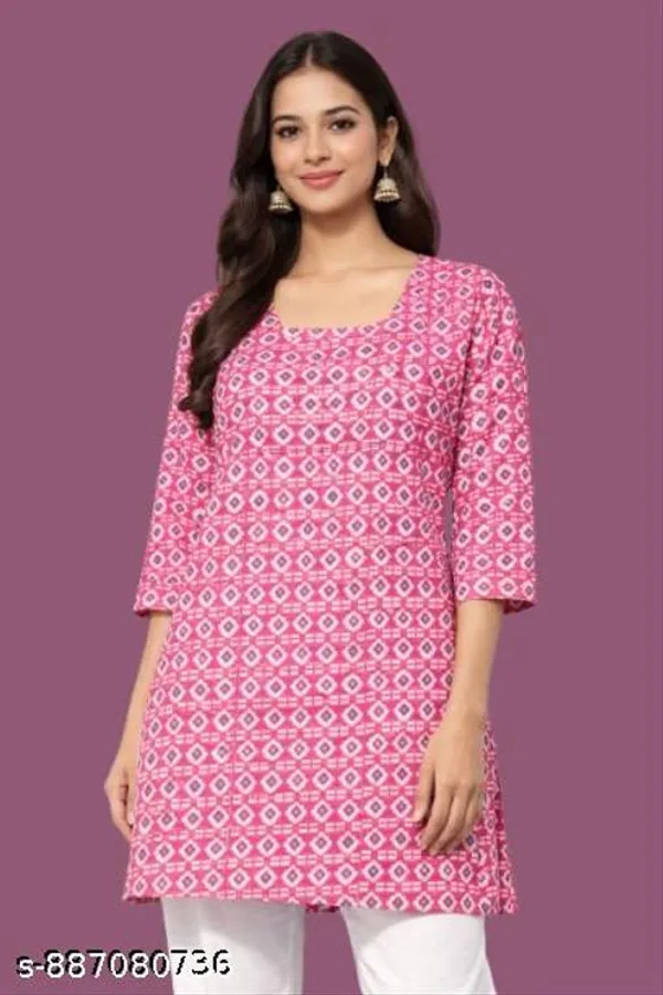 Multicolor_Cotton_Attractive_Print_Kurti_For_Women
