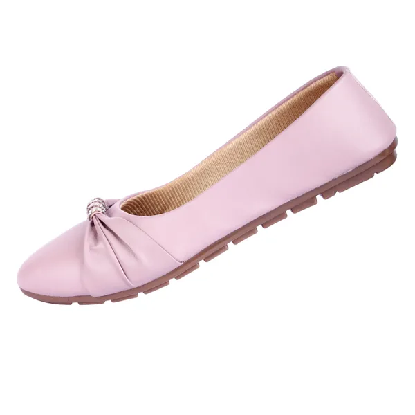 Pink_Ballet_Flats_With_Rhinestone_Bow_Detail_For_Women
