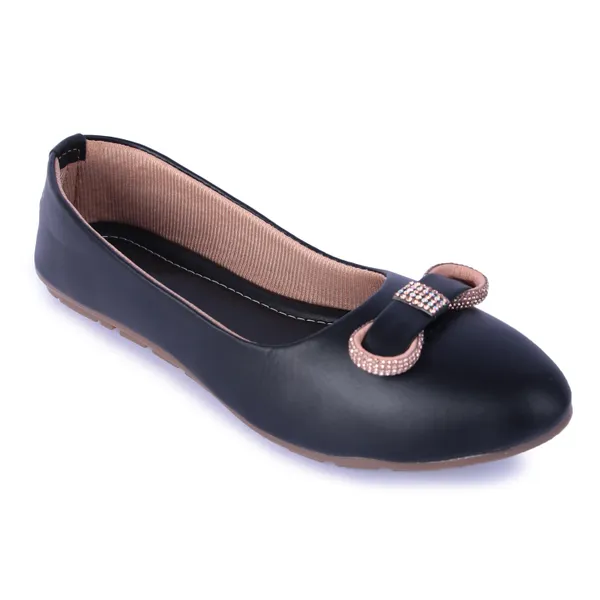 Black_Bow_Detail_Ballet_Flats_For_Women