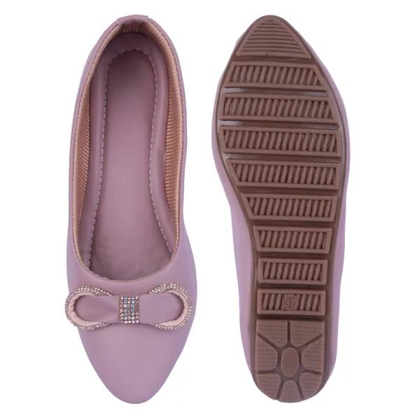 Mauve_Pink_Ballet_Flats_With_Embellished_Bow_For_Women