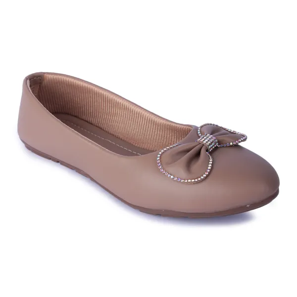 Beige_Bow_Ballet_Flats_With_Embellished_Detail_For_Women
