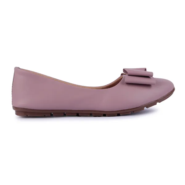 Mauve_Pink_Bow_Accent_Ballet_Flats_For_Women