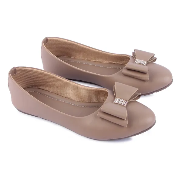 Taupe_Ballet_Flats_With_Bow_Detail_For_Women