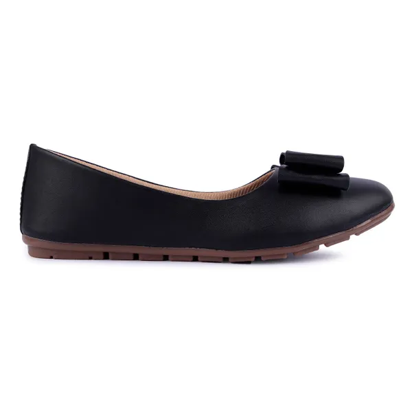 Black_Ballet_Flats_With_Bow_Detail_For_Women