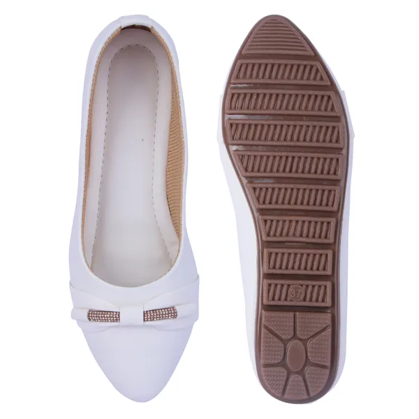 White_Ballerina_Flats_With_Embellished_Bow_Detail_For_Women